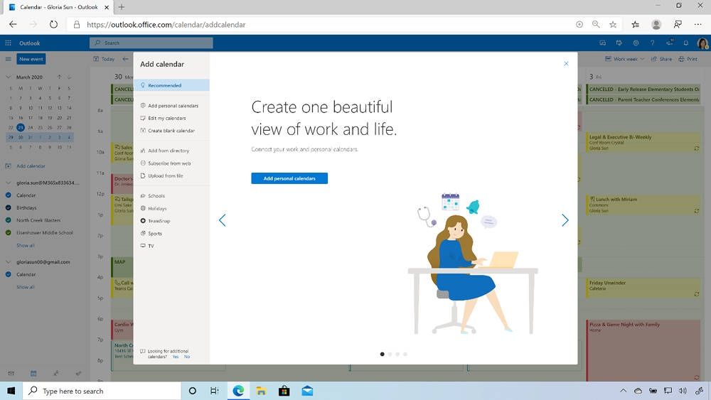 Microsoft 365 kalendarz