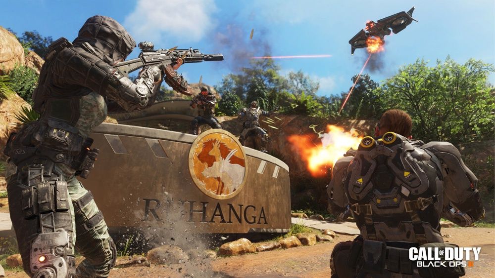 Call of Duty Black Ops 3 - wymiana ognia z helikopterem