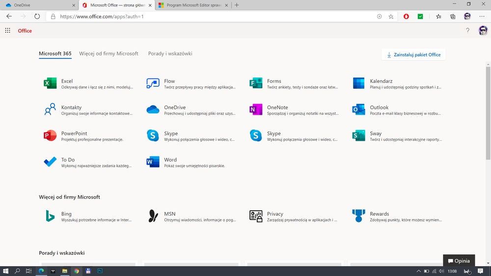 Aplikacje Microsoft
