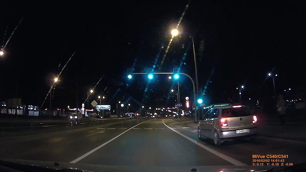 Mio C540 - klatka z filmu nocnego