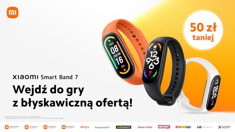 Xiaomi Smart Band 7 promocja