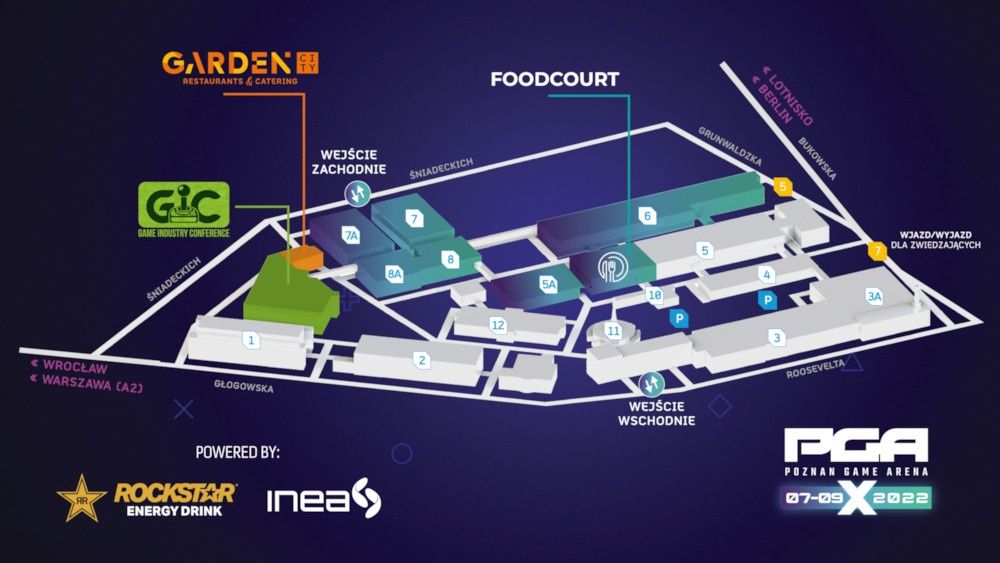PGA mapa