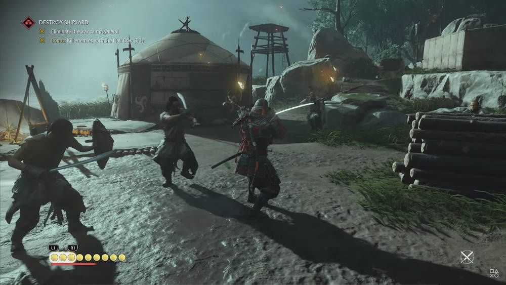 Ghost of Tsushima screen walka