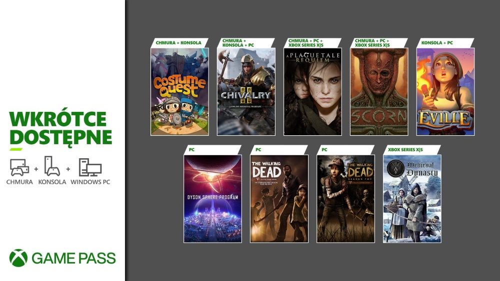 Game Pass na październik