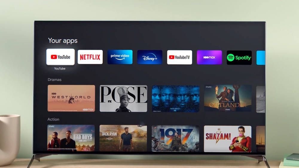 Google TV aplikacje