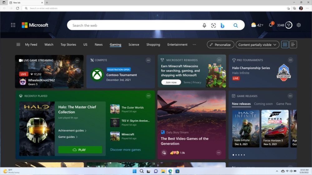 Microsoft Edge gaming