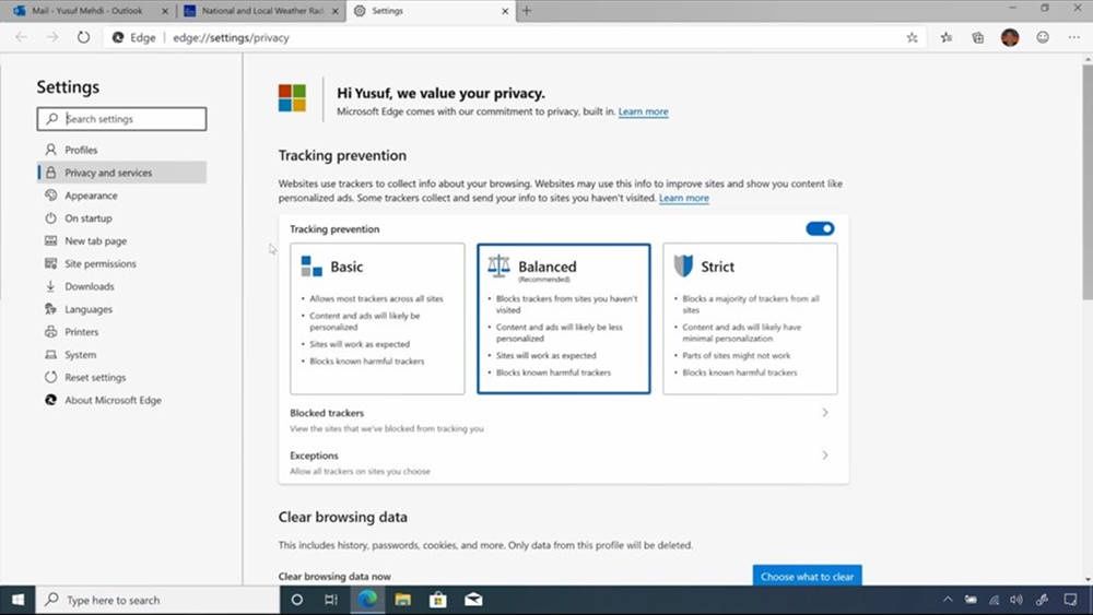 Microsoft Edge Chromium biznes