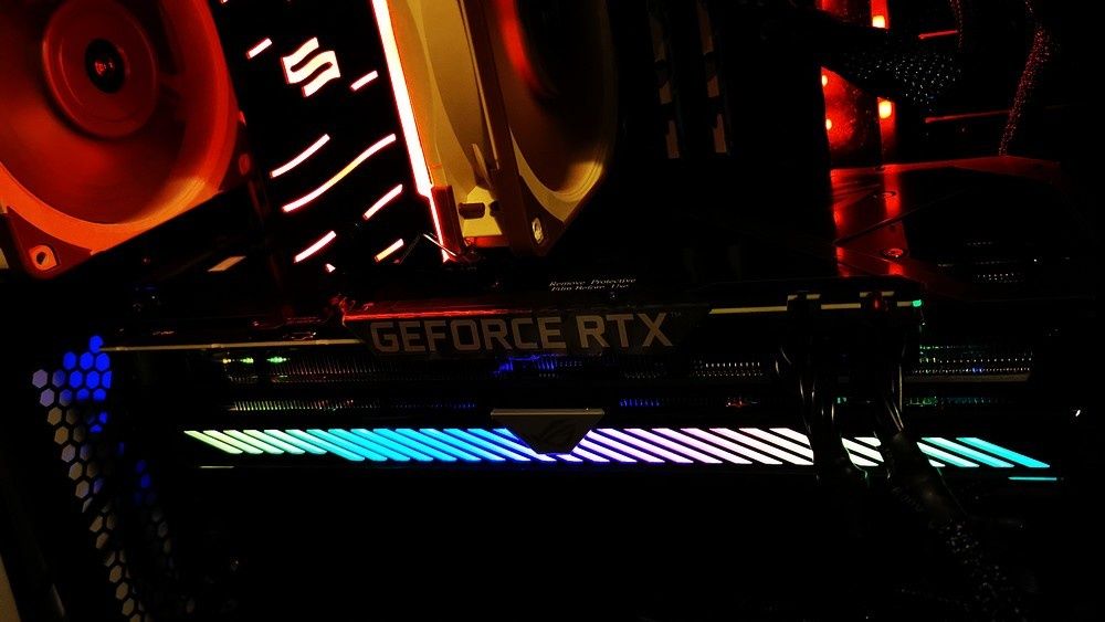 ASUS ROG STRIX GeForce RTX 3070 OC - podświetlenie RGB