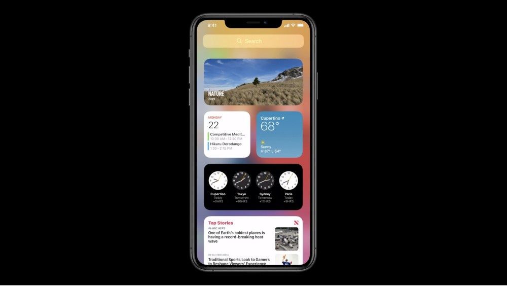 iOS 14 widżety