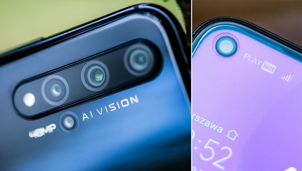 Honor 20 aparaty przód tył