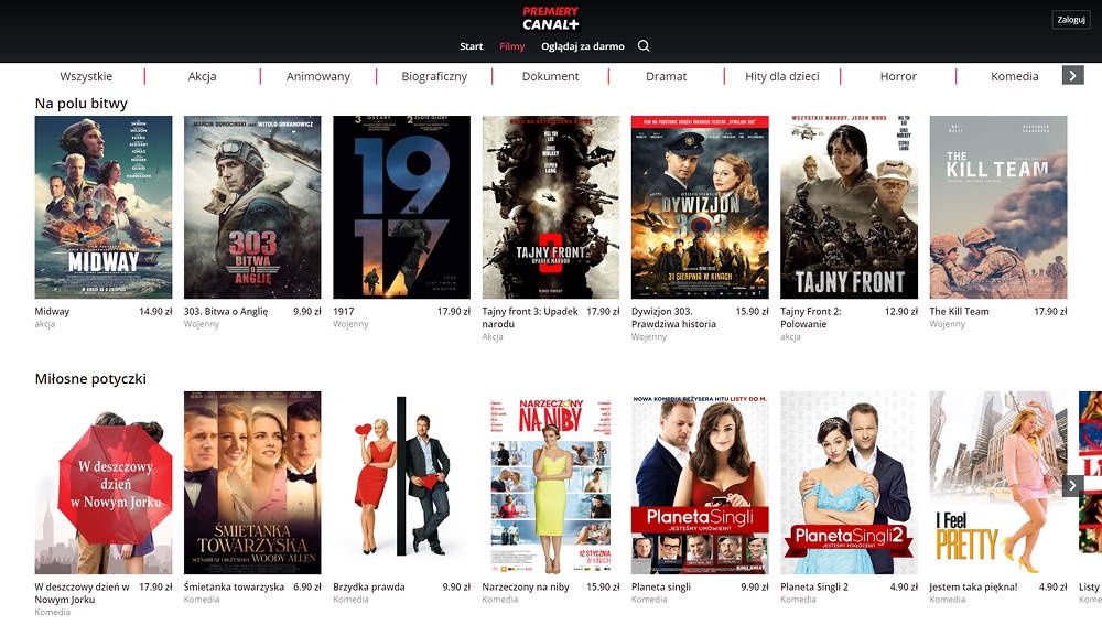 Premiery CANAL+ katalog