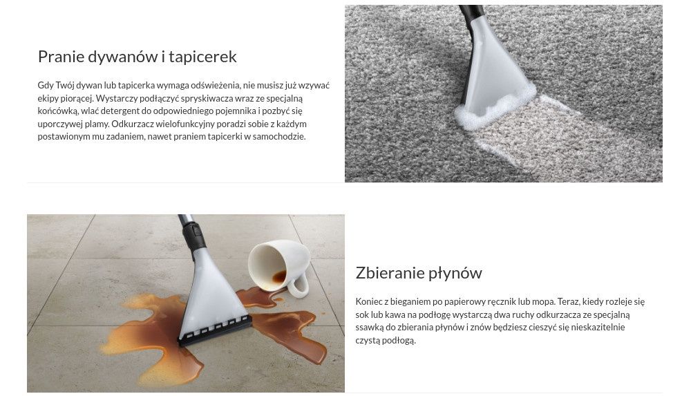 odkurzacz piorący