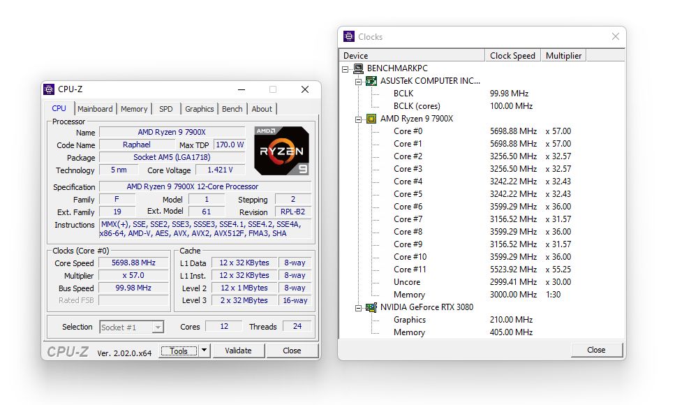 AMD Ryzen 9 7900X - podkręcanie procesora