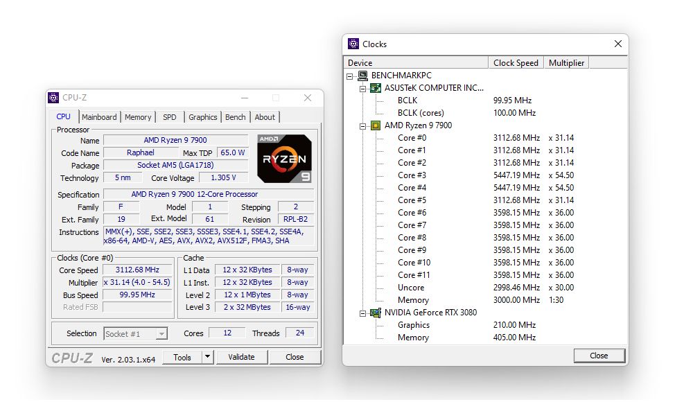 AMD Ryzen 9 7900 - podkręcanie procesora