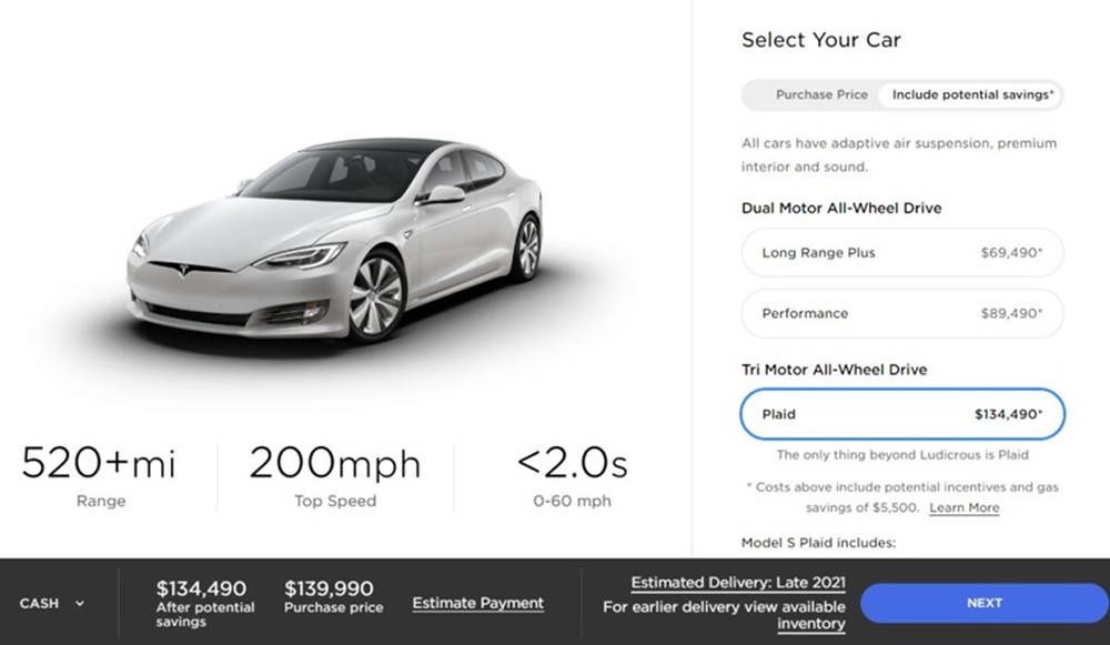 Tesla Model S Plaid