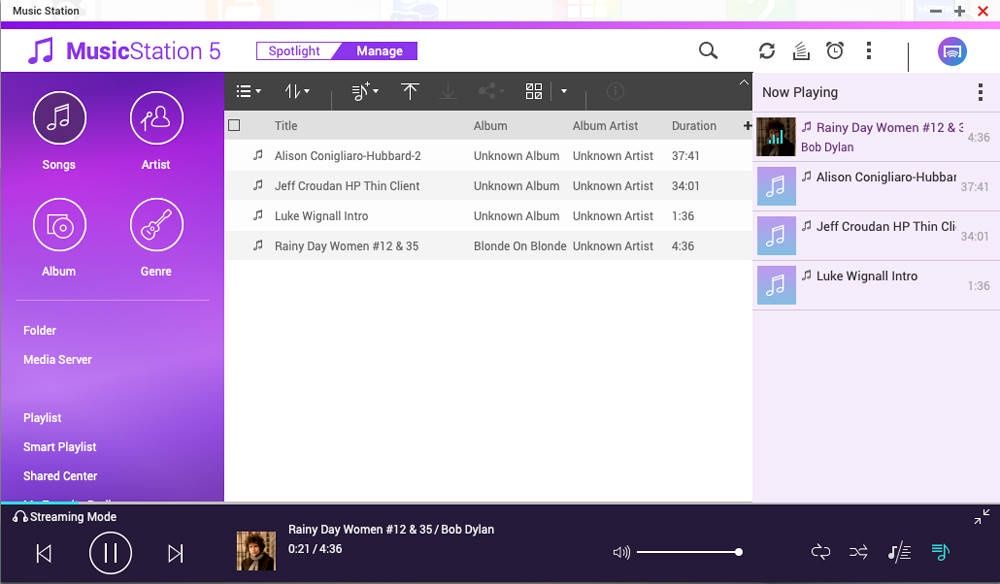 QNAP Music Station