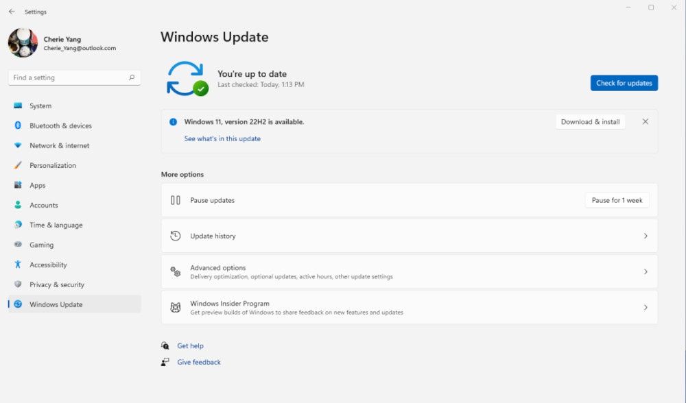 Windows 11 update