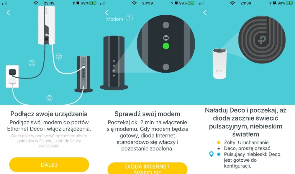 TP-Link Deco P9 - Aplikacja Deco konfiguracja 2/3