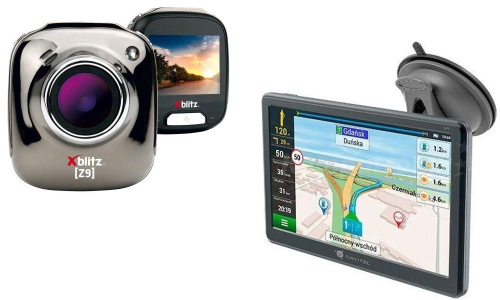 Xblitz Z9 i Navitel E707 Magnetic