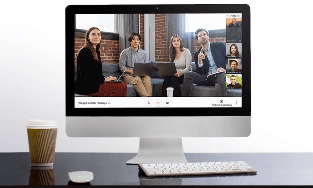 Hangouts Meet screen