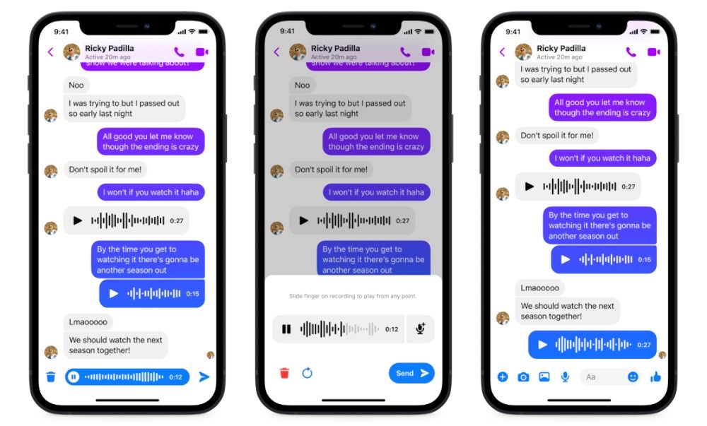 Messenger audio