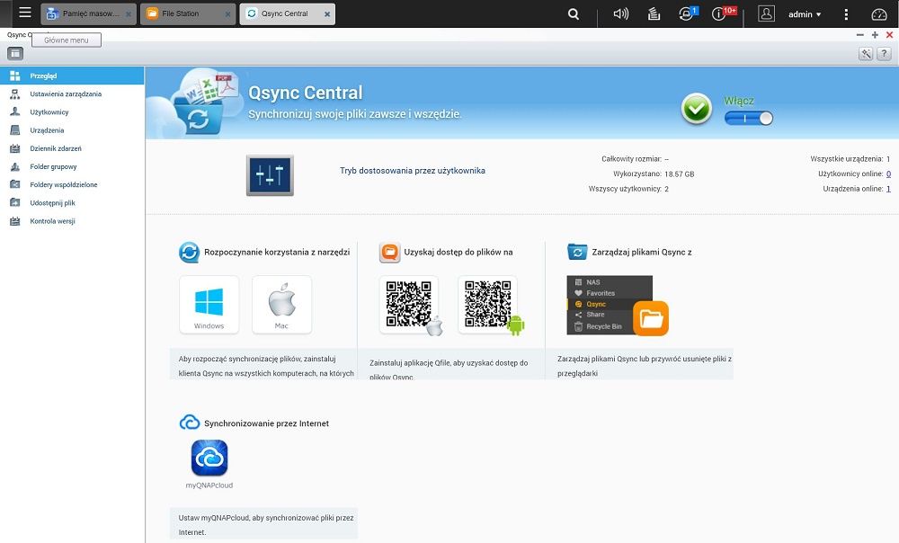QNAP QTS - Qsync