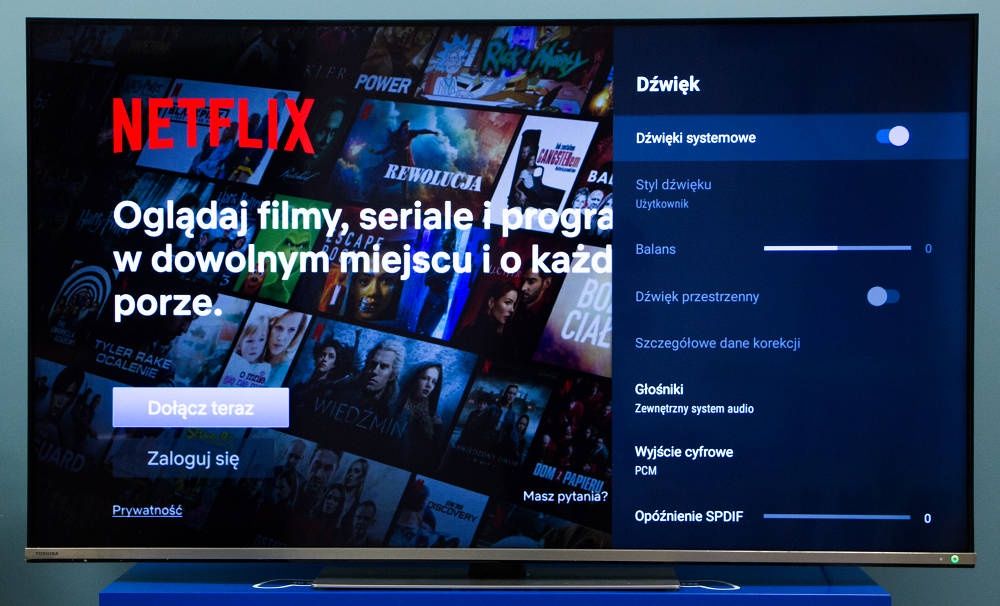 Android TV ustawienia
