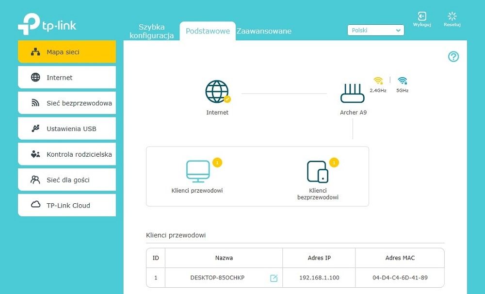 TP-Link Konfiguracja Podstawowa