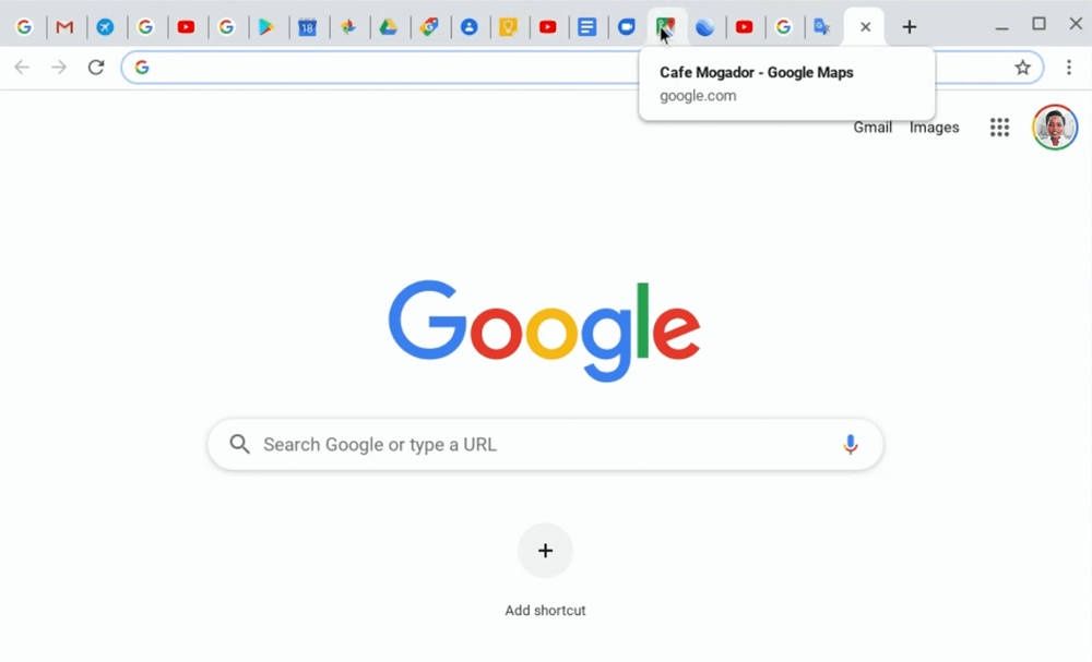 Chrome podgląd
