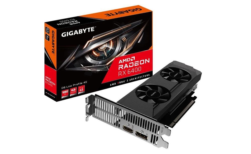 Gigabyte Radeon RX 6400 D6 Low Profile