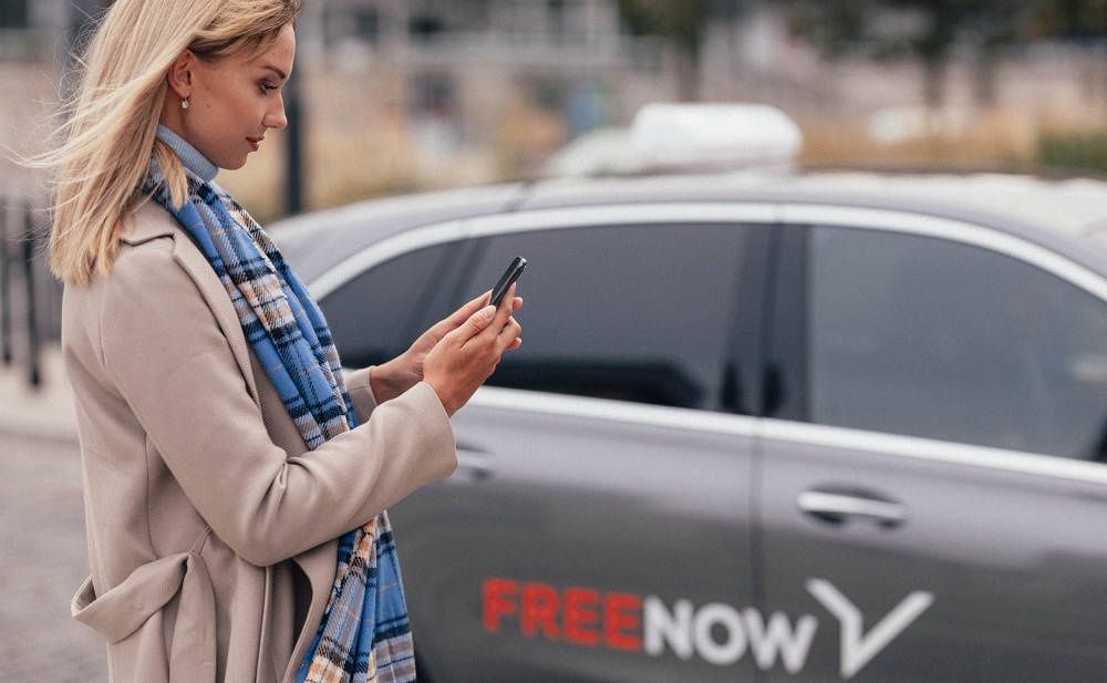 Free Now pasażerka