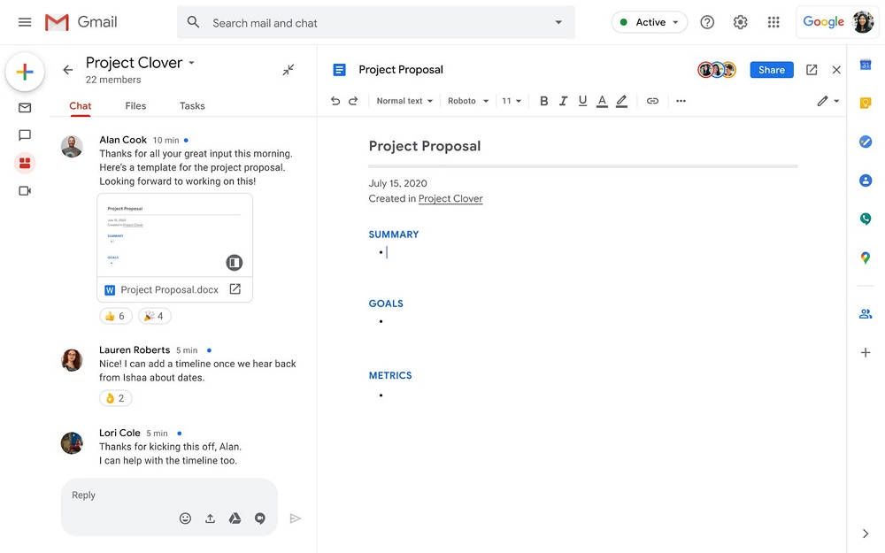 Gmail dokument