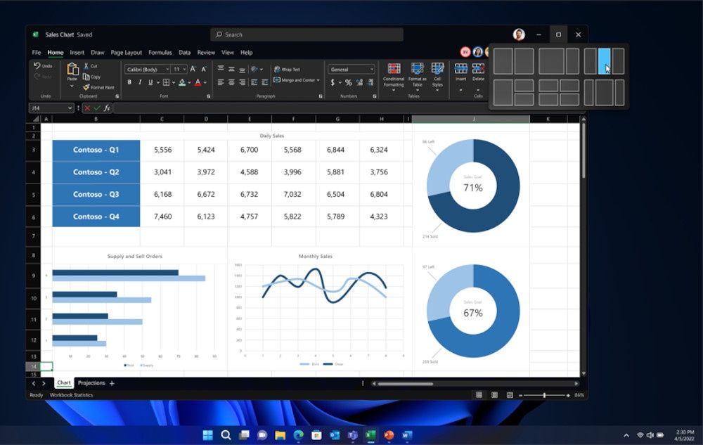 Windows 11 rozmieszczenie