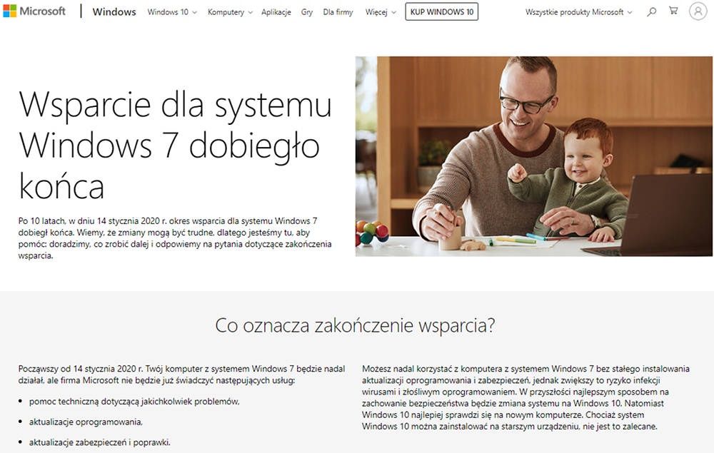 Windows 7 koniec wsparcia