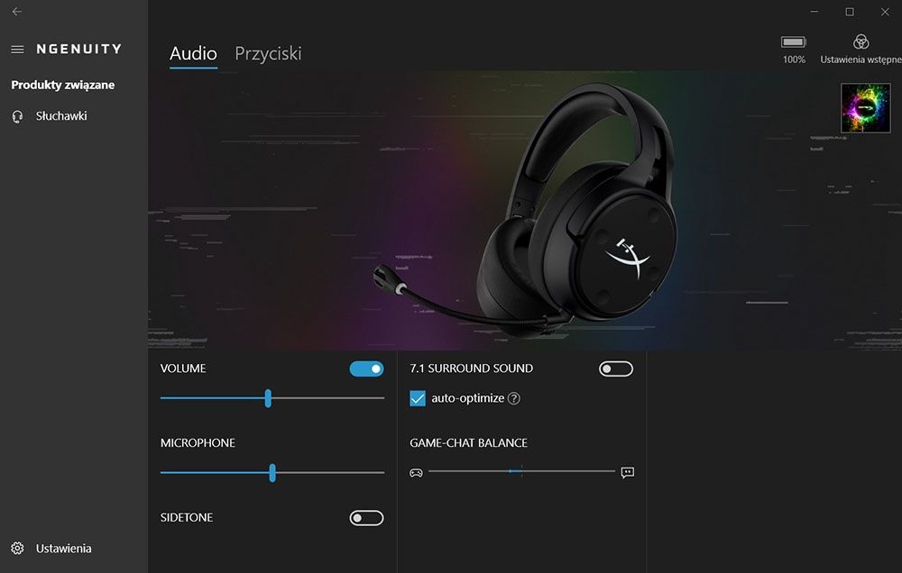 HyperX Ngenuity PC app