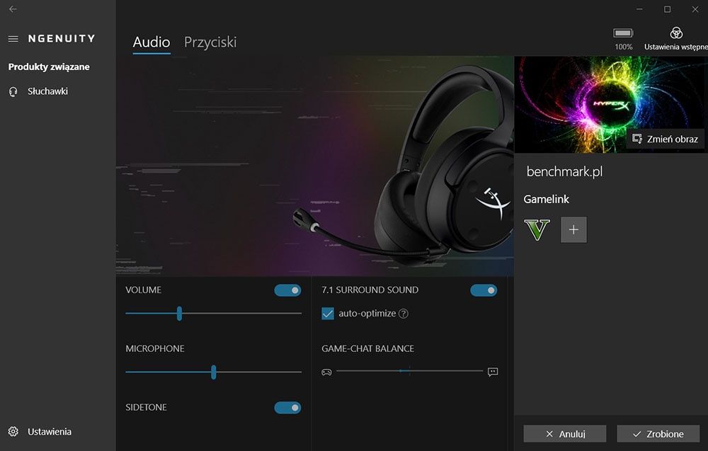 HyperX Ngenuity program na PC