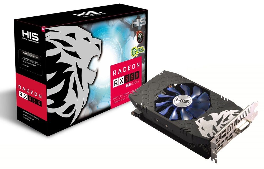 HIS Radeon RX 550 Green iCooler OC 4GB