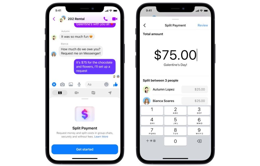 Messenger split