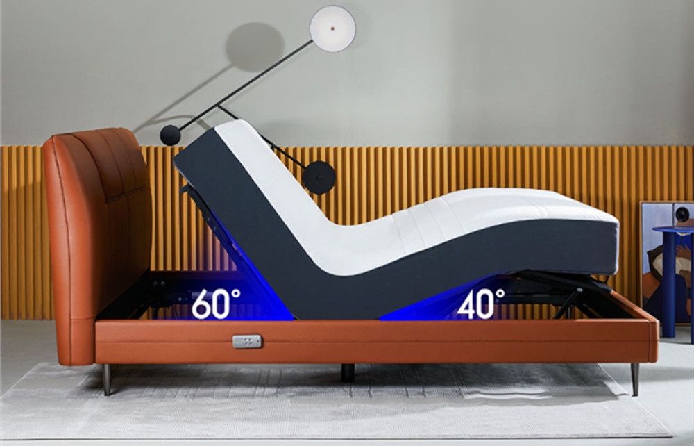 8H Feel Leather Smart Electric Bed X Pro kąty