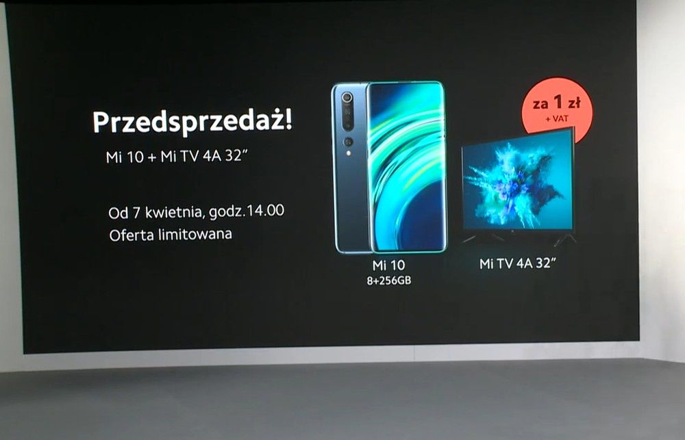 Xiaomi Mi 10 przedsprzedaż