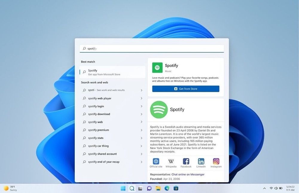 Microsoft Build wyszukiwanie aplikacji