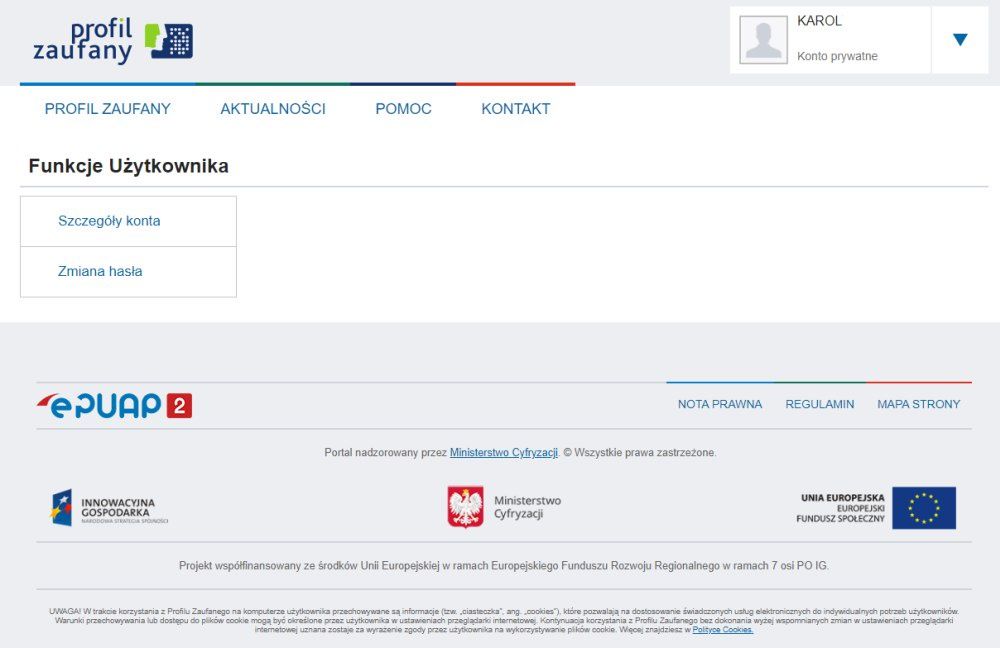 Profil zaufany strona