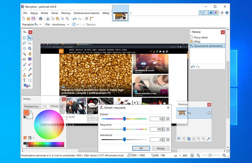 Paint.net screen