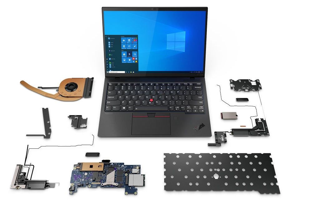 Zawartość laptopa lenovo