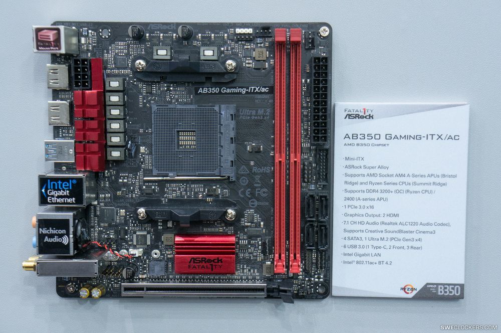 ASRock AB350 Gaming ITX/ac