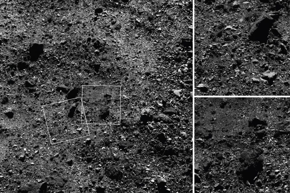 Asteroida Bennu powierzchnia