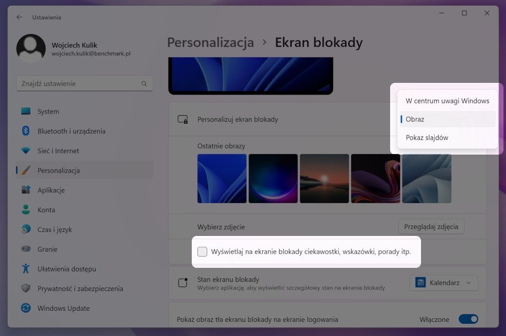 Windows 11 reklamy blokada