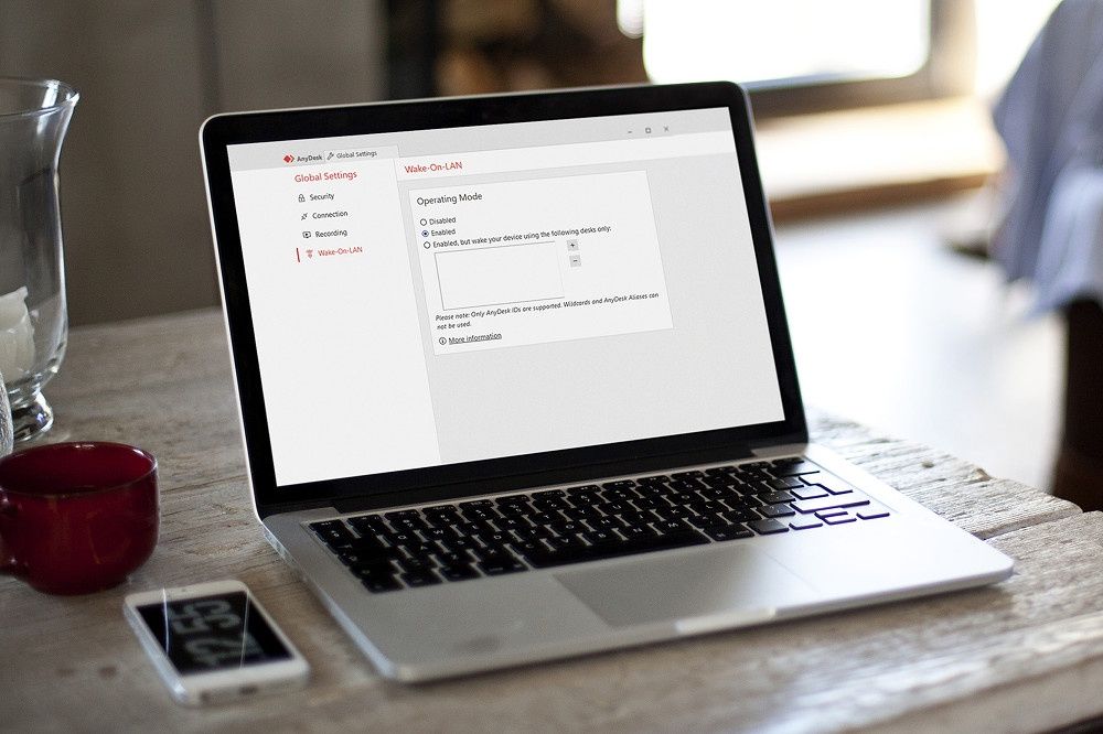 AnyDesk Wake-on-LAN