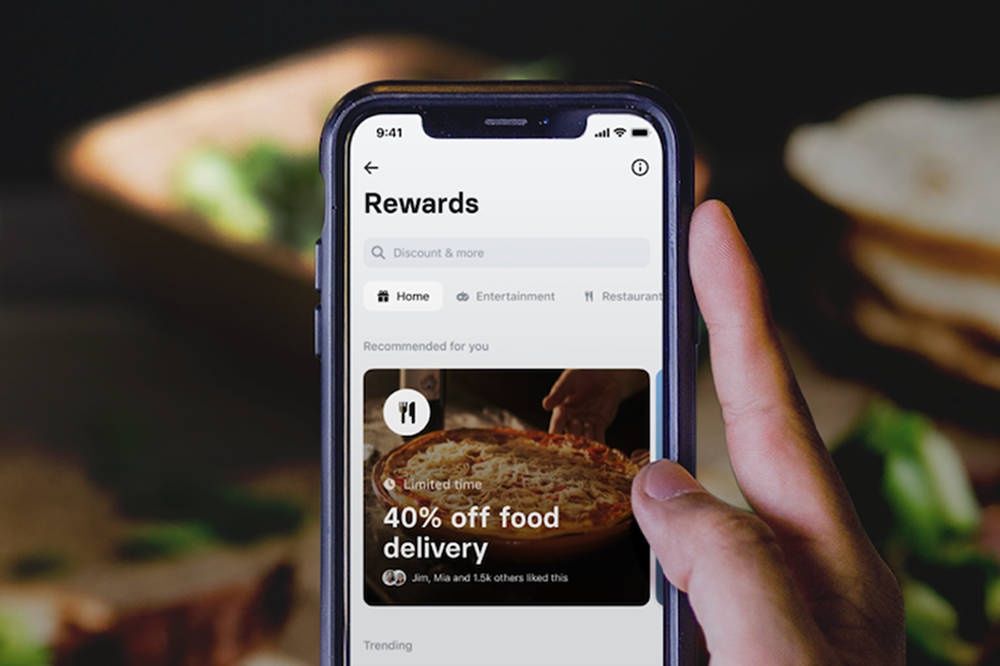 Revolut Rewards screen