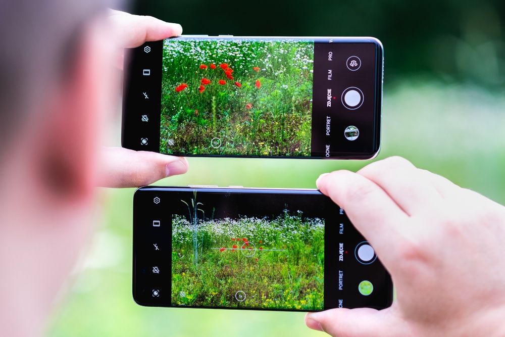 Huawei P40 Pro Plus i P40 Pro fotografowanie w poziomie
